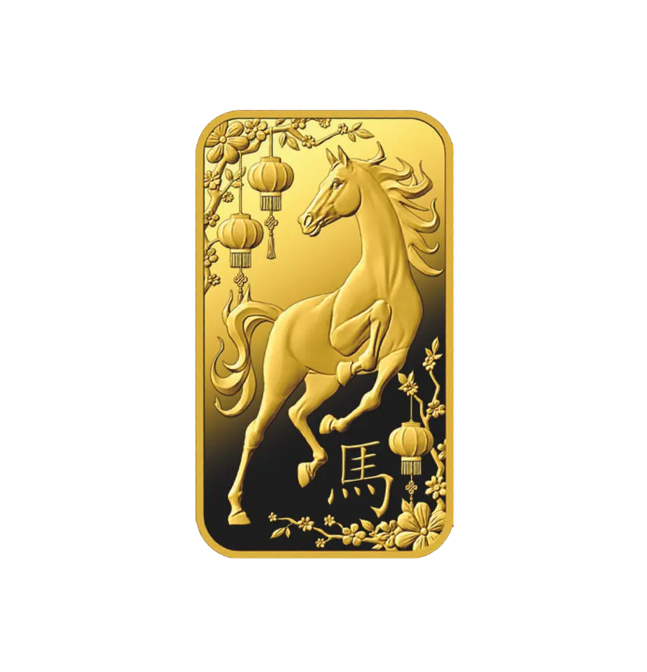 10克 馬年限量版 9999 千足金(瑞士)鑄造金條