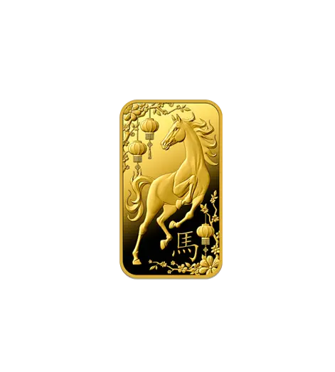 1克 馬年限量版 9999 千足金(瑞士)鑄造金條