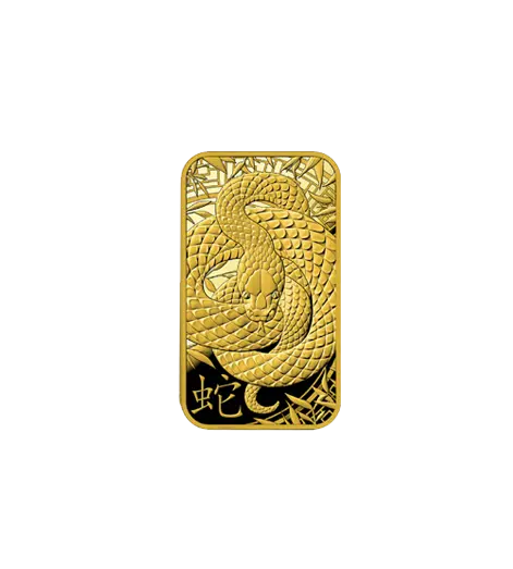 1克 蛇年限量版 9999 千足金(瑞士)铸造金条