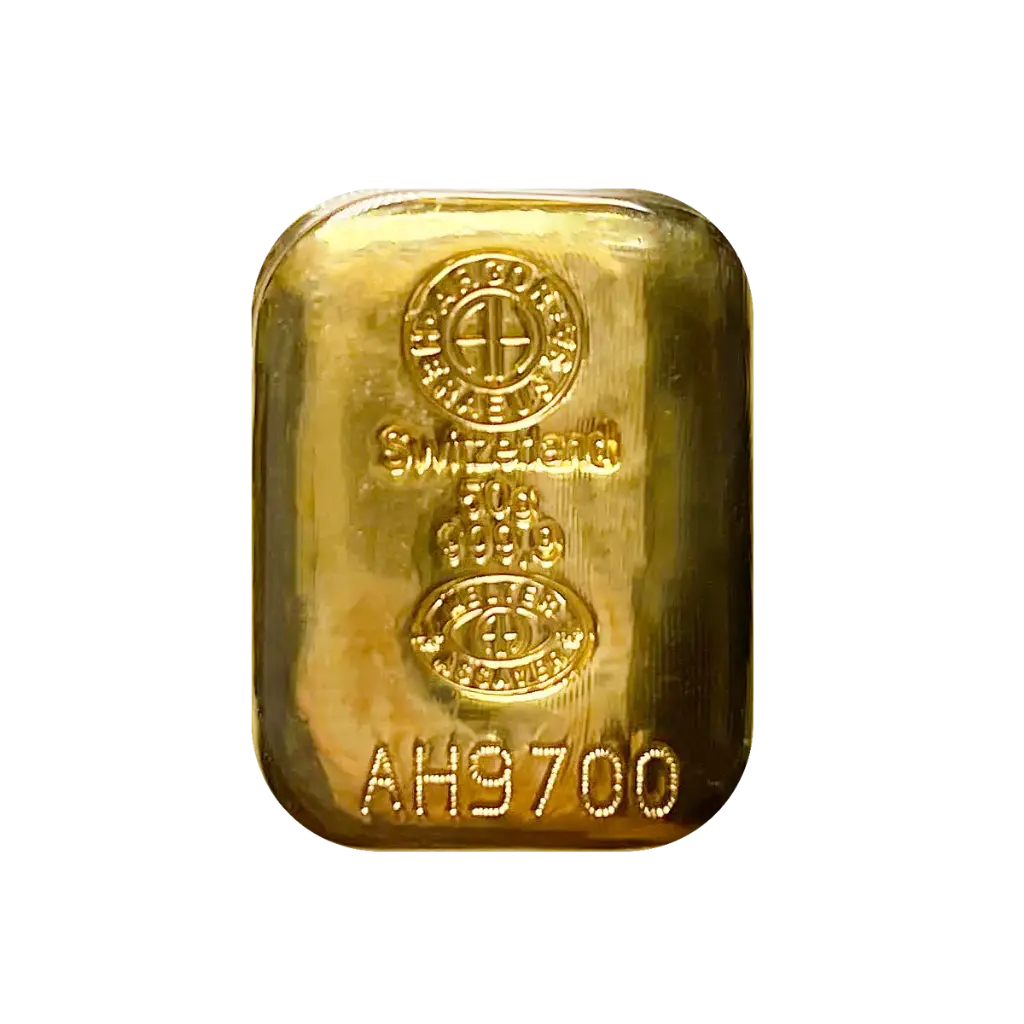 50克 - 9999 足金 - （瑞士）鑄造金條