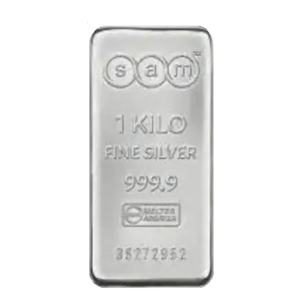 1kg - 9999 Silver- Cast Bar - Sam