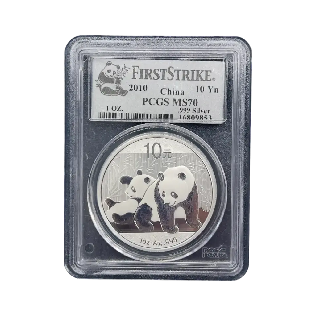 1oz - 2010 - Chinese Panda - PCGS MS70 certified
