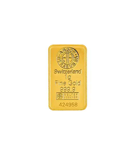 1g - 9999 gold - Switzerland - Minted Bar - Kinebar 