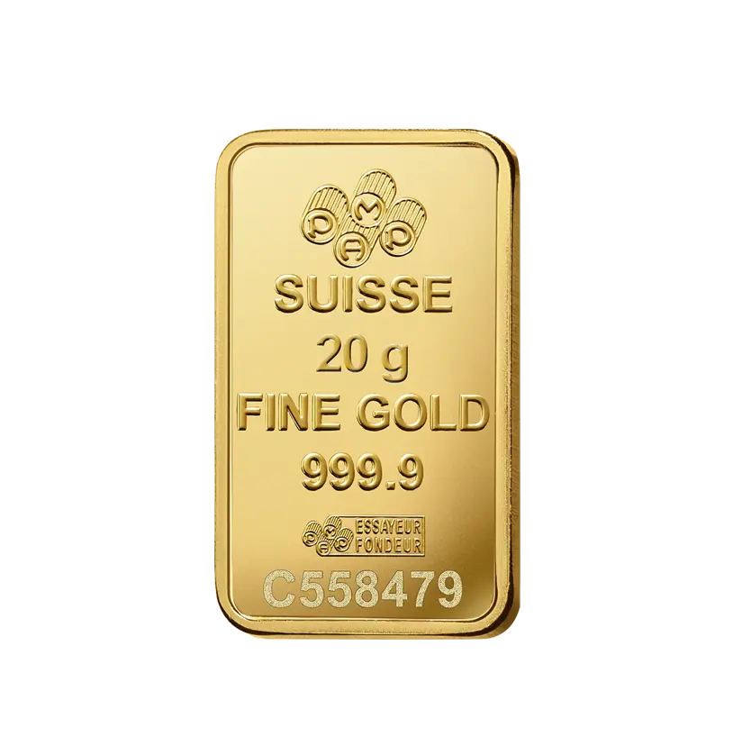 20g - PAMP - 9999 Gold - Lady Fortuna - Minted Bar