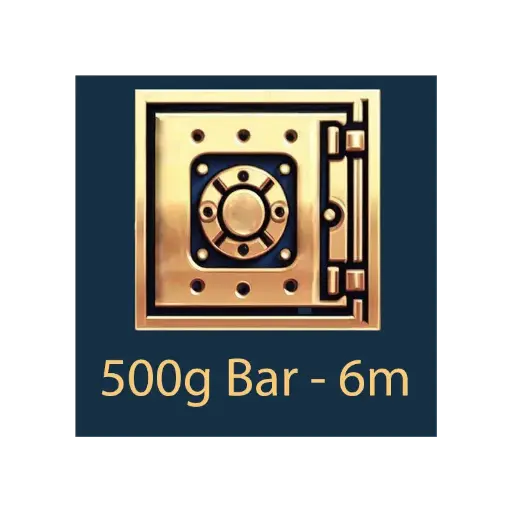[Bar_storage_500g_6m] 500g Bar - Vault Storage - 6 month