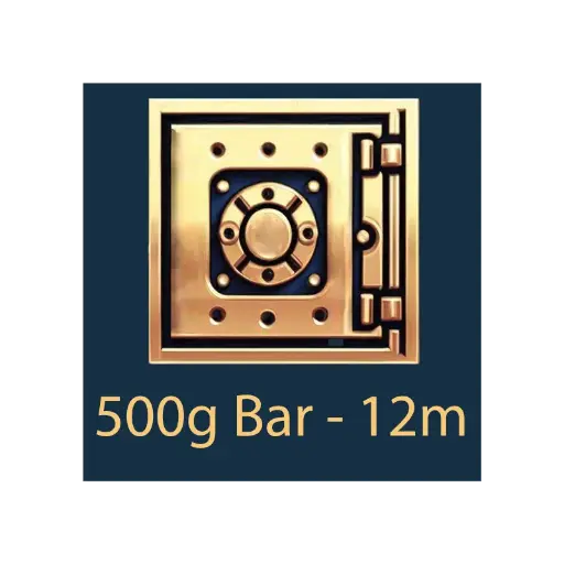 [Bar_storage_500g_12m] 500g 棒材 - 保管库 - 12 个月