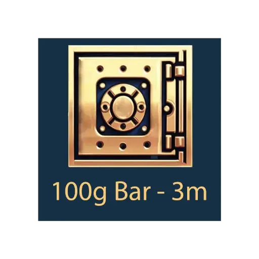 [Bar_storage_100g_3m] 100g 棒材 - 保管库 - 12 个月