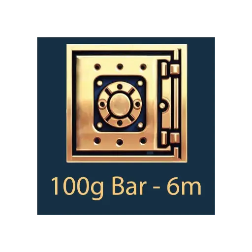 [Bar_storage_100g_6m] 100g 棒材 - 保管库 - 6 个月