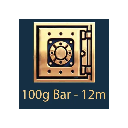 [100g_storage_12m] 100g Bar - Vault Storage - 12 month