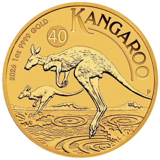 [1oz_Kangaroo_gold_coin_perthmint] 1盎司 澳洲袋鼠 9999 金幣 - 澳洲柏斯鑄幣廠