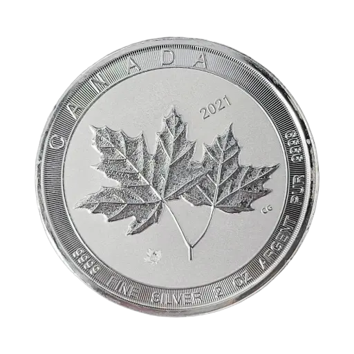 [2oz_silver_maple_coin] 2oz - 2021 - Canadian Maple