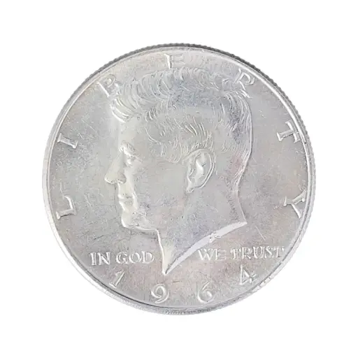 [1/2oz_silver_coin_1964] Kennedy Half dollar - 1964 - Pack of 19 Coins (90% Silver)