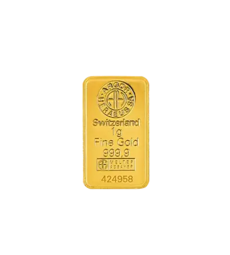 [1g_gold_Heraeus_Swiss_mint_kinebar] 1 克 - 9999 千足金(瑞士)鑄造金條 - 幻彩鐳射 Kinebar