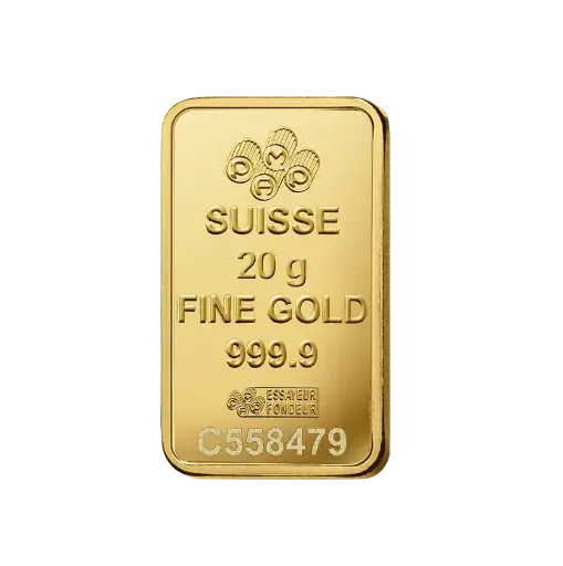 [20g_gold_pamp_lady_fortuna] 20g - PAMP - 9999 Gold - Lady Fortuna - Minted Bar